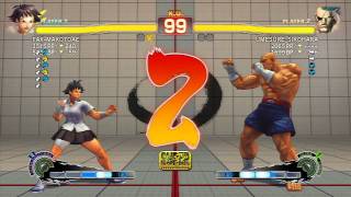 SSFIV AE FAXgimoto Makoto vs UMESURESIKOHARA Sagat TRUEHD QUALITY [upl. by Einahpit]