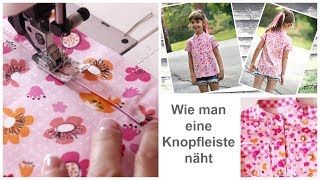 Knopfleiste annähen  Hemd mit Kragen nähen  Hemdkragen nähen  Cool Shirt  Frocks Frolics [upl. by Nudnarb887]