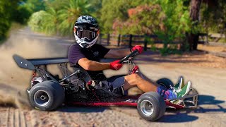 75mph Electric Go Kart ⚡️ DIY Guide  Raw Driving [upl. by Dovev179]