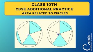 Question on Areas related to circles Class 10 CBSE math  CREATA CLASSES [upl. by Lucie315]