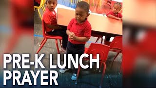 This 3yearold leading a lunch prayer at school will melt your heart [upl. by Animsay]