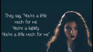 Lorde Liability lyrics [upl. by Mignon]