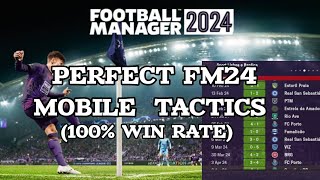 PERFECT FM24 MOBILE TACTICS 100 WIN RATE NO LOSSES [upl. by Amerd375]