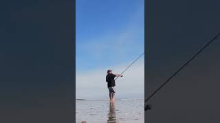 Surf fishing Florida 116 shorts fish fishing beach fyp ocean [upl. by Fiedler]