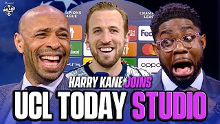 Harry Kane jokes with Thierry Henry Micah Richards amp Carragher   UCL Today  CBS Sports Golazo [upl. by Prosperus]