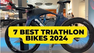 7 BEST TRIATHLON BIKES for 2024 from the EUROBIKE 2023 in detail 4K [upl. by Zetrom]