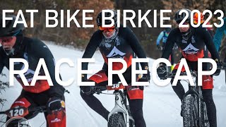 Fat Bike Birkie Race Recap 2023 [upl. by Fritzsche258]