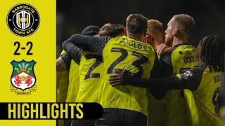 Harrogate Town v Wrexham highlights [upl. by Errick422]