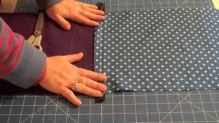 Sewing a Cushion Part 2 zip and finish [upl. by Westleigh953]