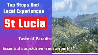 St Lucia Local Eats Airport DriveTaste of Paradise [upl. by Atinnor]