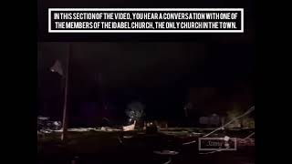 11 4 2022 Idabel Tornado Footage Clip Emergency Management Team Damage Footage and Conversations [upl. by Natsirhc]