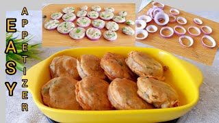 Onion Potato Snacks Recipe Crispy Appetizer  Easy Snacks To Make At Home Simple And Easy Cooking [upl. by Inanuah]