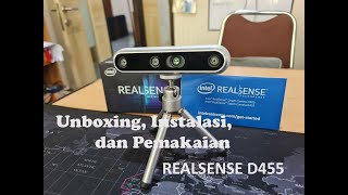 Unboxing Instalasi dan Pemakaian Intel RealSennse D455 [upl. by Alicirp769]