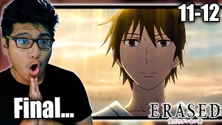 FINAL INCREIBLE 😮  ERASED Cap 11 y 12 REACCIÓN [upl. by Annayk]