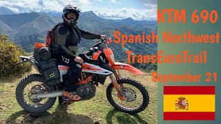 KTM 690 on the Spanish Northwestern Trans Euro Trail [upl. by Brittan205]