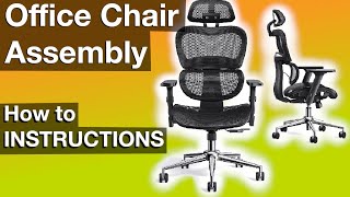 Office Chair Assembly How to Instructions manual [upl. by Renae]