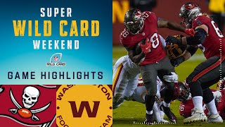 Buccaneers vs Washington Football Team Super Wild Card Weekend Highlights  NFL 2020 Playoffs [upl. by Eeuqram]