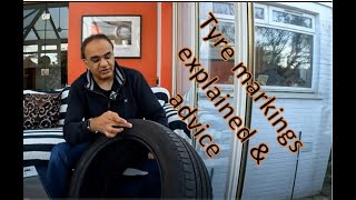 Tyre markings explained How to read a tyre [upl. by Adnoek]