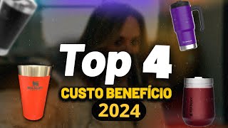 TOP 4 MELHORES COPOS TÉRMICOS de 2024 ✅ Não compre antes de ver isso [upl. by Aineg]