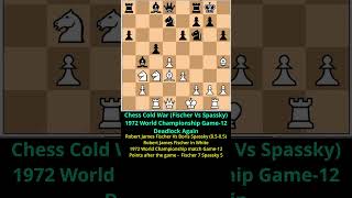 12 Chess Cold War  Robert James Fischer Vs Boris Spassky 1972 Chess Championship Game 12Deadlock [upl. by Benetta]