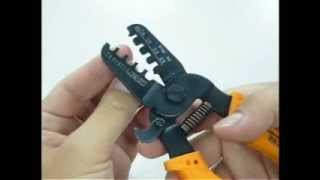 Engineer PA21 Universal crimping tool for JST Molex AMp Tyco micro amp mini crimps [upl. by Nailij]