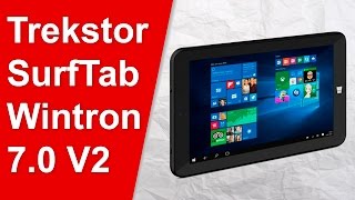 Unboxing Trekstor SurfTab wintron 70 V2 Tablet Windows 10 por 50€ [upl. by Clint]