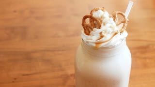 Salted Caramel Pretzel Milkshake  4 ingredients [upl. by Lillian]