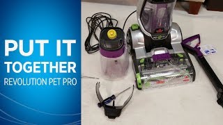 How to assemble the ProHeat 2X® Revolution™ Pet Pro Carpet Cleaner  BISSELL [upl. by Dorene]