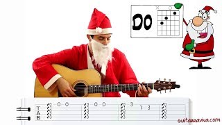 Aprende a tocar guitarra facil Villancicos Navidad Como tocar Navidad Jingle Bells [upl. by Ardnoid324]