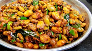 பச்சை மொச்சை மசாலா வறுவல்  Field Beans Fry In Tamil  Pacha Mocha Masala Recipe [upl. by Tertius386]