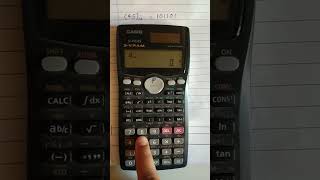 How to Convert Decimal Number to Binary Number in Scientific Calculator Casio fx991MS [upl. by Adnilemre]