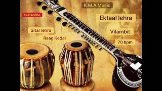 Ektaal Lehra  Vilambit  70 BPM  Sitar youtube music video 2023 [upl. by Anivla]