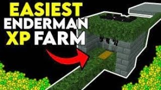 EASY Enderman XP Farm Minecraft 120 Without Endermite [upl. by Giaimo661]