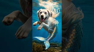 Mermaid Dog Saves the Girl From Drowning mermaiddog dogstory savethegirl shorts [upl. by Sproul]