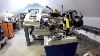 Let Test Metallbandsägebandsaw SWM Bandsägeblatt wechseln in 4k [upl. by Persson]