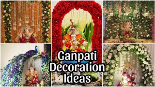 50ganpati decoration ideasganpati decoration ideas at homeganpati decoration ideas [upl. by Randolf]