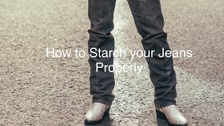 How to starch your jeans [upl. by Thadeus]