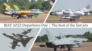 RIAT 2022 Departures Day  The best of the fast jets [upl. by Lucias]