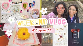 Vlogmas Day 5  Weekend vlog  Aesthetic vlog India  Art Fest Mumbai Reading 3 books in 2 days [upl. by Ylle958]