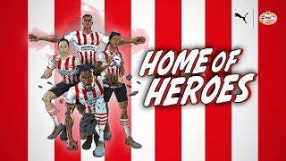 Meet our SUPERHEROES in our brand new PSV HOME KIT 2223 😍  HomeOfHeroes 🦸🏻 [upl. by Nairrod222]