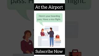 Check in at the airport  English conversation shorts englishlanguagelearnenglish [upl. by Luedtke]