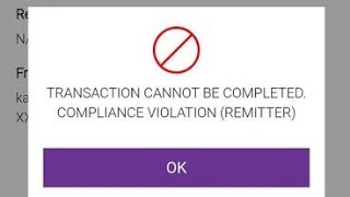 What is compliance violation remitter sbi  Transaction cannnot be completed compliance violation [upl. by Ardnasal28]