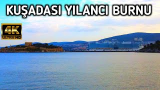 KUŞADASI YILANCI BURNU 🇹🇷  ROAD TRIP 🛵  25 March 2024  4k UHD 60fps [upl. by Socher]