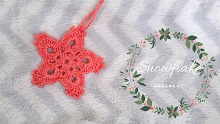 Christmas Snowflake ornament [upl. by Enitsenre]