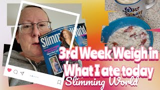 Week 3 Weigh in on Slimming World WIAT 41124 [upl. by Nicolea]