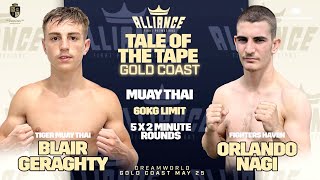 Blair Geraghty Vs Orlando Nagy  Alliance Muay Thai [upl. by Mcripley]