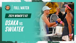 Swiatek vs Osaka 2024 Womens round 2 Full Match  RolandGarros [upl. by Penny]