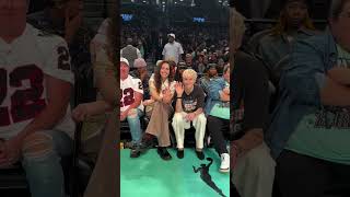 🤩 Celebrities amp athletes attend Las Vegas Aces vs New York Liberty WNBA playoffs basketball shorts [upl. by Aihseyn571]