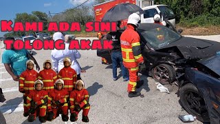 KAMI ADA SINI TOLONG AKAK  KHIDMAT KEMANUSIAAN KEMALANGAN JALANRAYA  BBP SITIAWAN [upl. by Zosi]