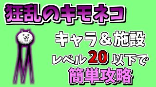 【にゃんこ大戦争】狂乱のキモネコ降臨（キモフェス）を低レベル無課金キャラで簡単攻略【The Battle Cats】 [upl. by Baiel83]